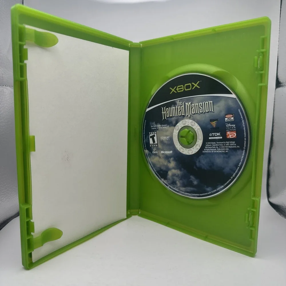 The Haunted Mansion Microsoft Xbox 2003 Excellent Disc TDK